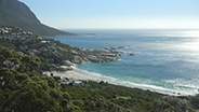 Capetown coastline from above