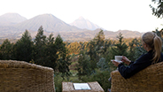 Rwanda luxury lodge porch view